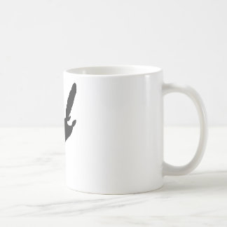 Caneca De Café Silhueta do esquilo de vôo
