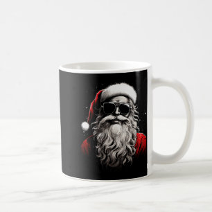 Caneca De Café Silhueta do Papai Noel Presente de Natal Caricatur