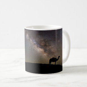 Caneca De Café Silhueta e Milkyway do camelo