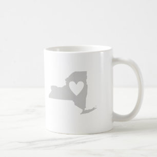 Caneca De Café Silhueta Heart New York State