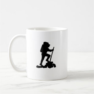 Caneca De Café silhueta preta de caminhonete simples