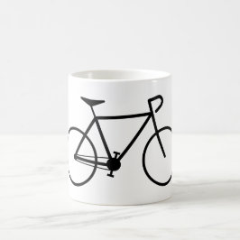 Caneca De Café Silhueta simples da bicicleta
