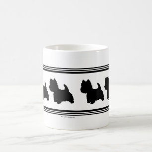 Caneca De Café Silhueta Westie