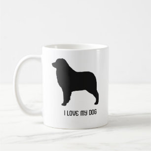 Caneca De Café Silhuetas de Cão Pastor Australiano Personalizadas