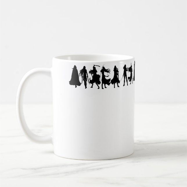 Caneca De Café Silhuetas de Throne Of Glass (Esquerda)