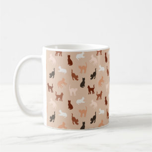 Caneca De Café Silhute de gato
