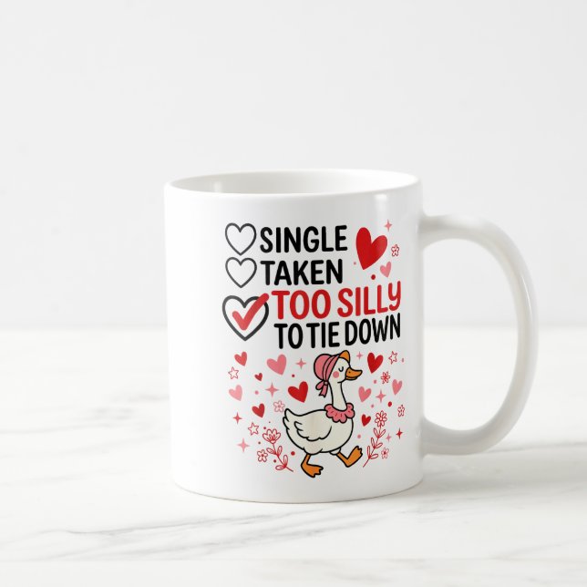 Caneca De Café Silly Goose Romantic Status Funny Love Life Dating (Direita)