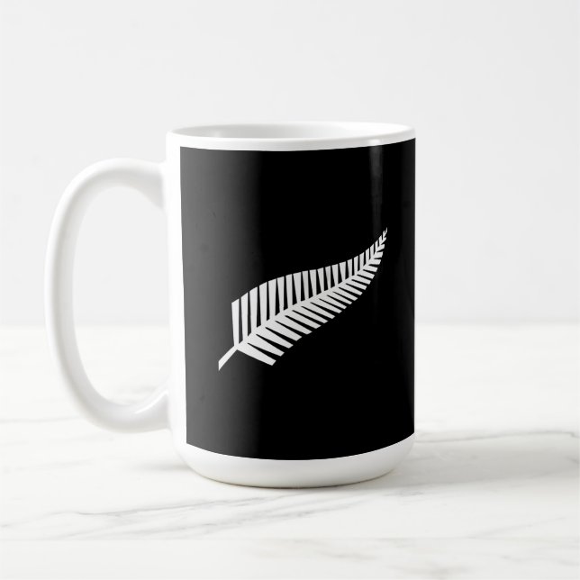 Caneca De Café Silver fern flag (NZ) (Esquerda)