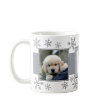 Silver Snowflake 2 Foto Monograma Natal