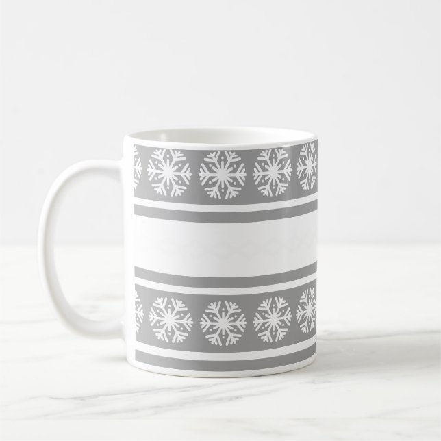 Caneca De Café Silver Snowflakes (Esquerda)