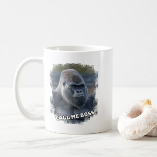 Caneca De Café Silverback "Chame-me Chefe"
