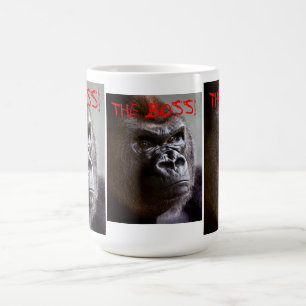 Caneca De Café Silverback do gorila o chefe