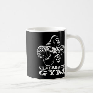 Caneca De Café Silverback Gym Gorilla Weighhing Workout Fitne