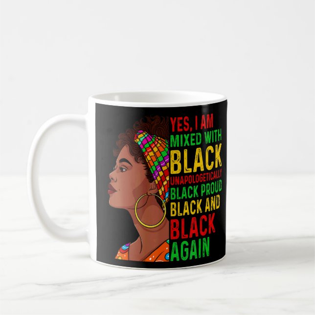 Caneca De Café Sim, Estou Misturado Com Mulheres Negras Negras (Esquerda)
