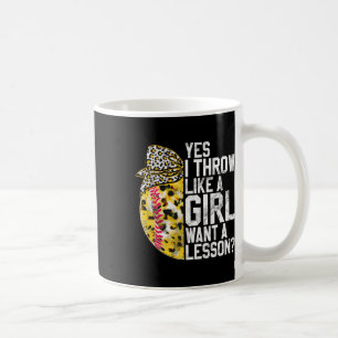 Caneca De Café Sim, Eu Jogo Como Uma Garota Quer Uma Lição Amante