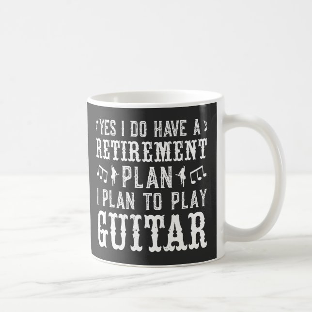 Caneca De Café Sim, Eu Tenho Um Plano De Aposentadoria, Amante De (Direita)