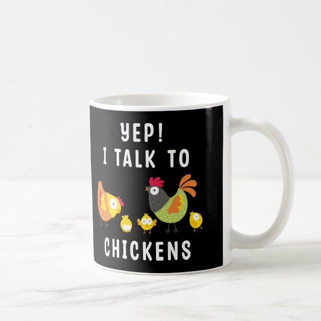 Caneca De Café Sim, Falo Com Galinhas (Direita)