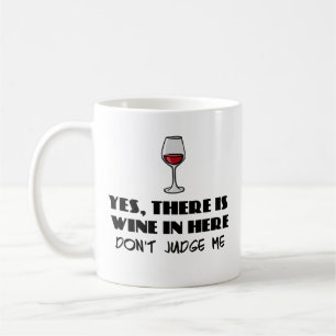 Caneca De Café Sim, há vinho dentro aqui - não me julgue