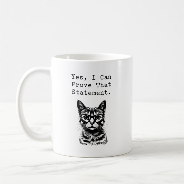 Caneca De Café Sim, Posso Provar Esse Enunciado Design Math (Esquerda)