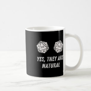 Caneca De Café Sim São D20 20 Dados Naturais Engraçado Rpg Quadro