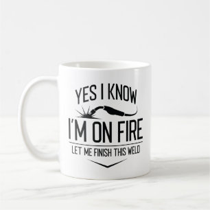 Caneca De Café Sim, sei que estou em chamas