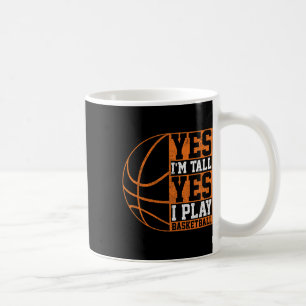 Caneca De Café Sim, sou alto, sim, toco o dom do jogador de bola
