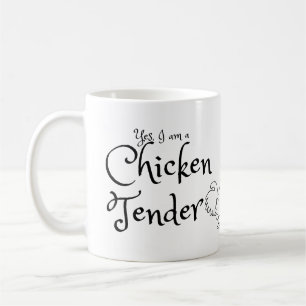 Caneca De Café Sim, sou um Vendedor de Frango com Contorno de Gal