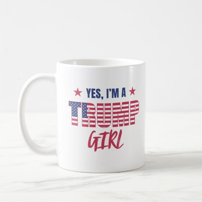 Caneca De Café Sim, sou uma Trump Girl (Esquerda)