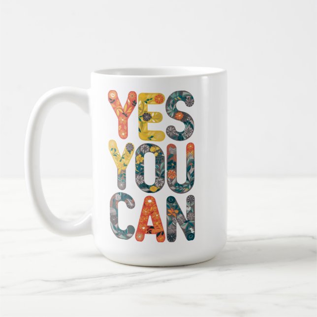 Caneca De Café Sim Você Pode (Esquerda)