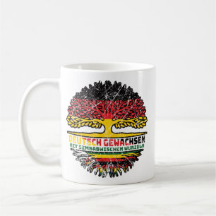 Caneca De Café Simbabwe Simbabwisch Deutsch Alemanha Baum
