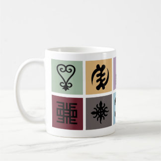 Caneca De Café Símbolo Adinkra - Cultura do Patrimônio Africano