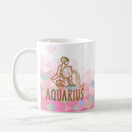 Caneca De Café Símbolo Aquarius Zodiac