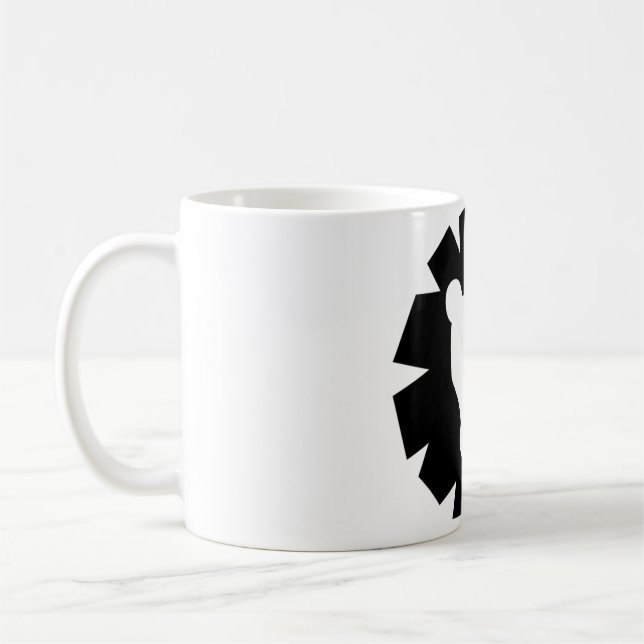 Caneca De Café Símbolo Astrológico Leo - Sinal 3 (Esquerda)