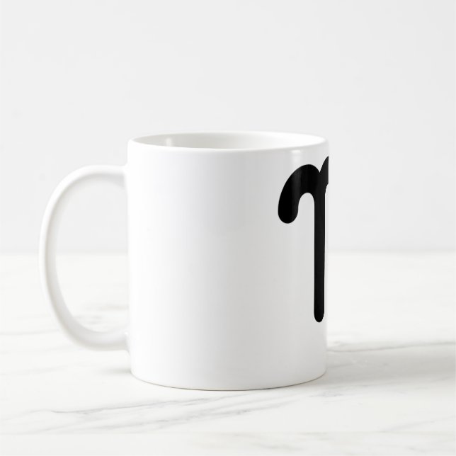 Caneca De Café Símbolo Astrológico Virgo Sinal 3 (Esquerda)