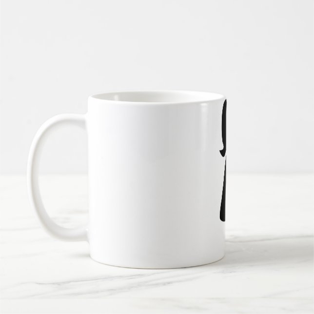 Caneca De Café Símbolo Astrológico Virgo Sinal 7 (Esquerda)