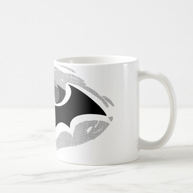 Caneca De Café Símbolo Batman | Logotipo desenhado (Direita)