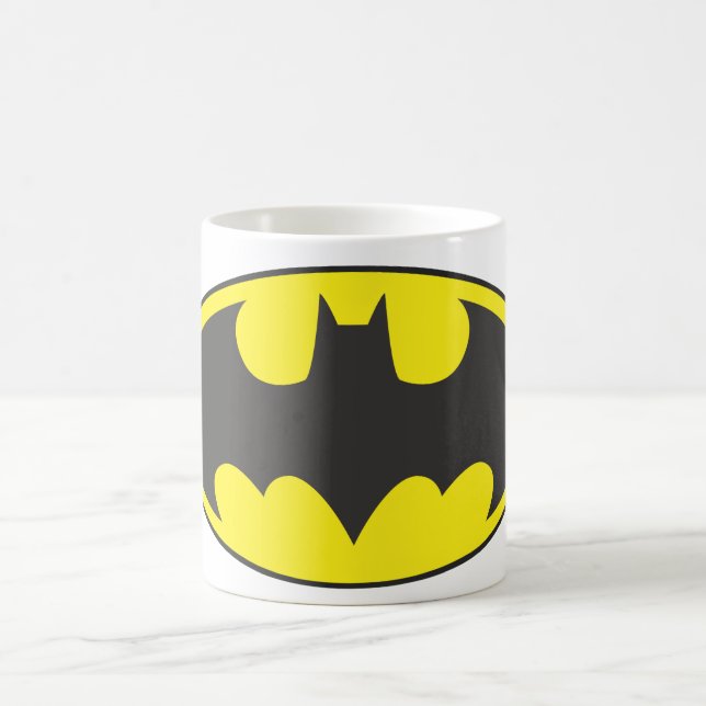 Caneca De Café Símbolo Batman | Logotipo Oval Bat (Centro)