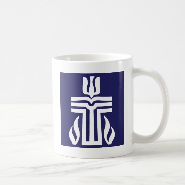Caneca De Café símbolo-bluewhite (Direita)