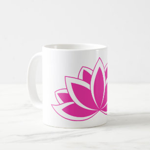 Caneca De Café Símbolo budista rosa original - flor de lótus
