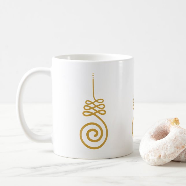 Caneca De Café Símbolo budista unalomo (Com Donut)