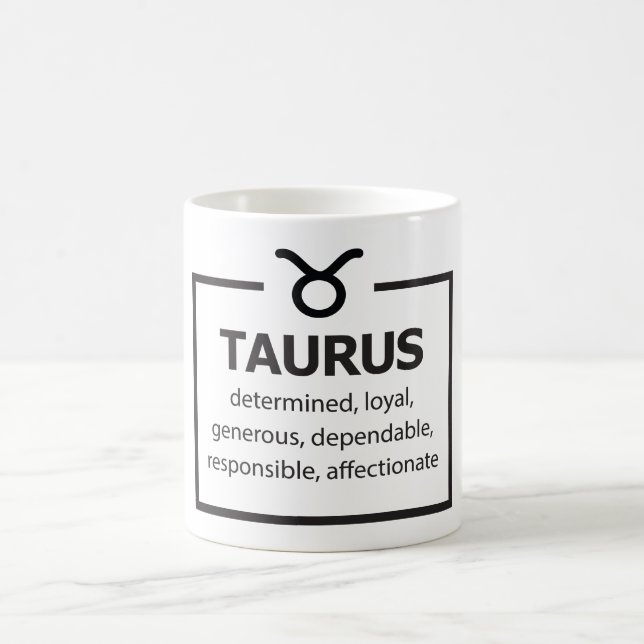 Caneca De Café Símbolo Celestial Zodiac Mug/Taurus (Centro)