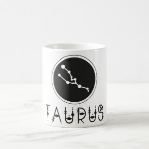 Caneca De Café Símbolo Celestial Zodiac Mug/Taurus
