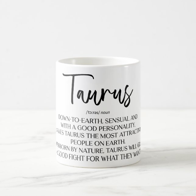 Caneca De Café Símbolo Celestial Zodiac Mug/Taurus (Centro)