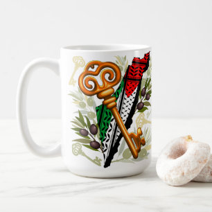 Caneca De Café Símbolo chave palestino do direito de retorno