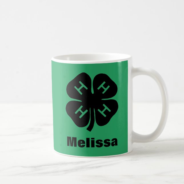 Caneca De Café Símbolo: clube 4-H (Direita)