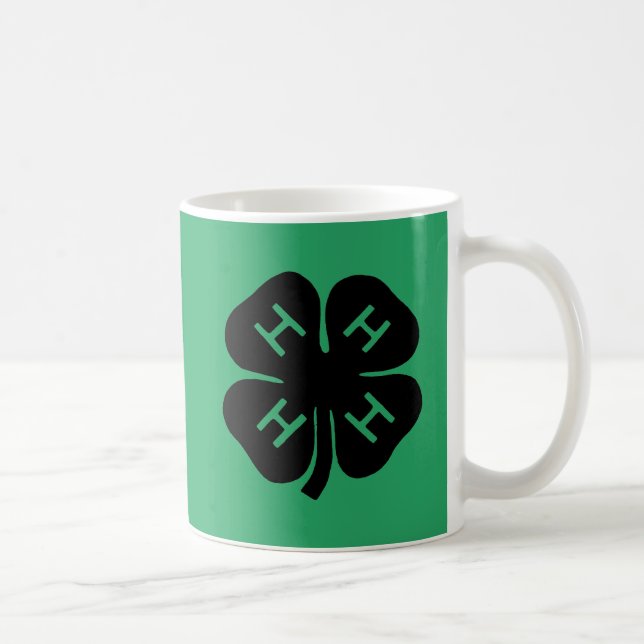 Caneca De Café Símbolo: clube 4-H (Direita)