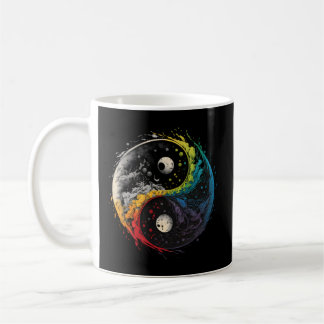 Caneca De Café Símbolo Colorido Taoismo Yin Yang Em Zen Taijitu Y