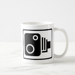 Caneca De Café Símbolo da câmera da velocidade