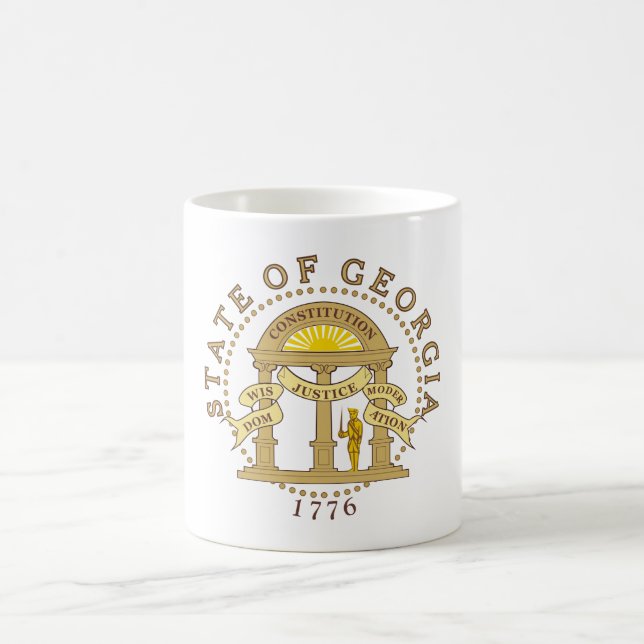 Caneca De Café Símbolo da Geórgia (Centro)