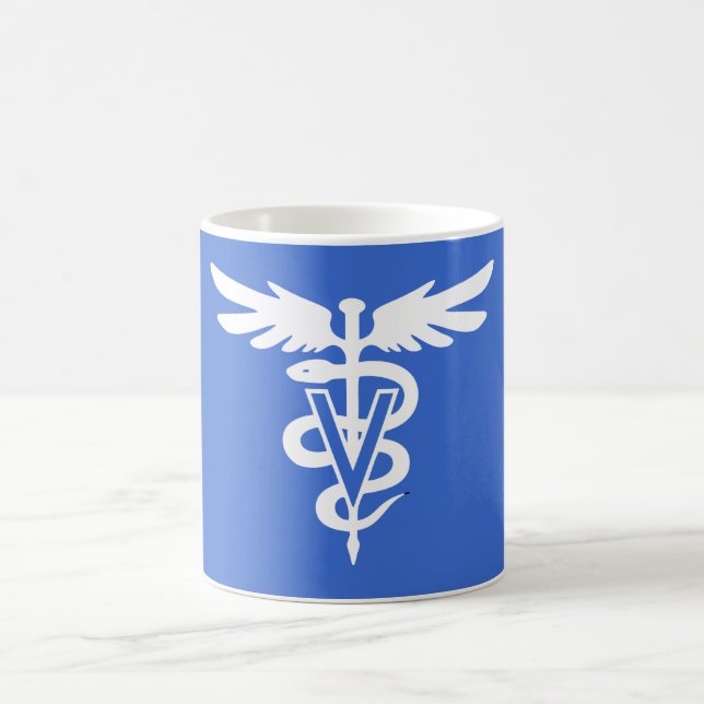 Caneca De Café Símbolo da medicina veterinária (Centro)